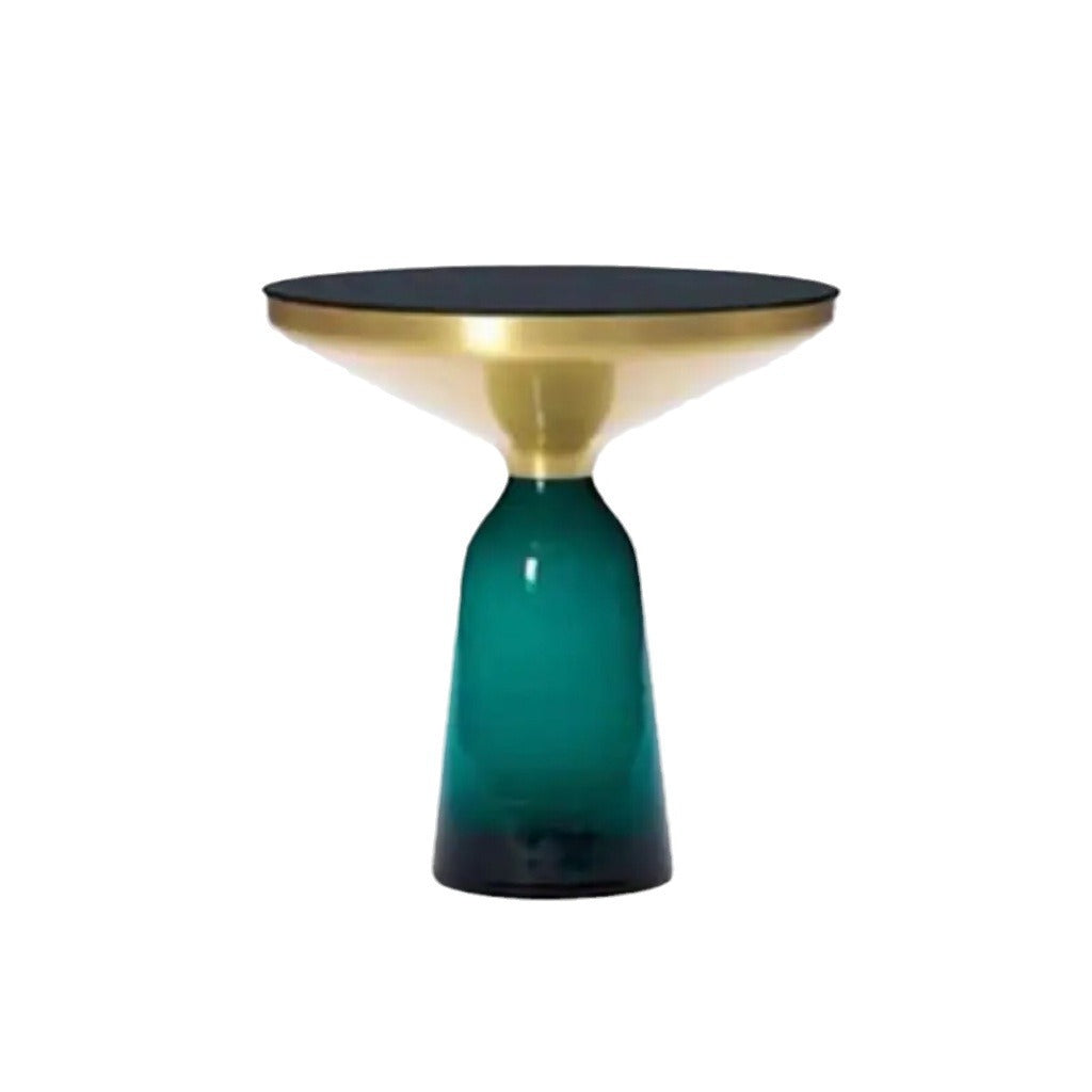Round Glass Coffee Table Set