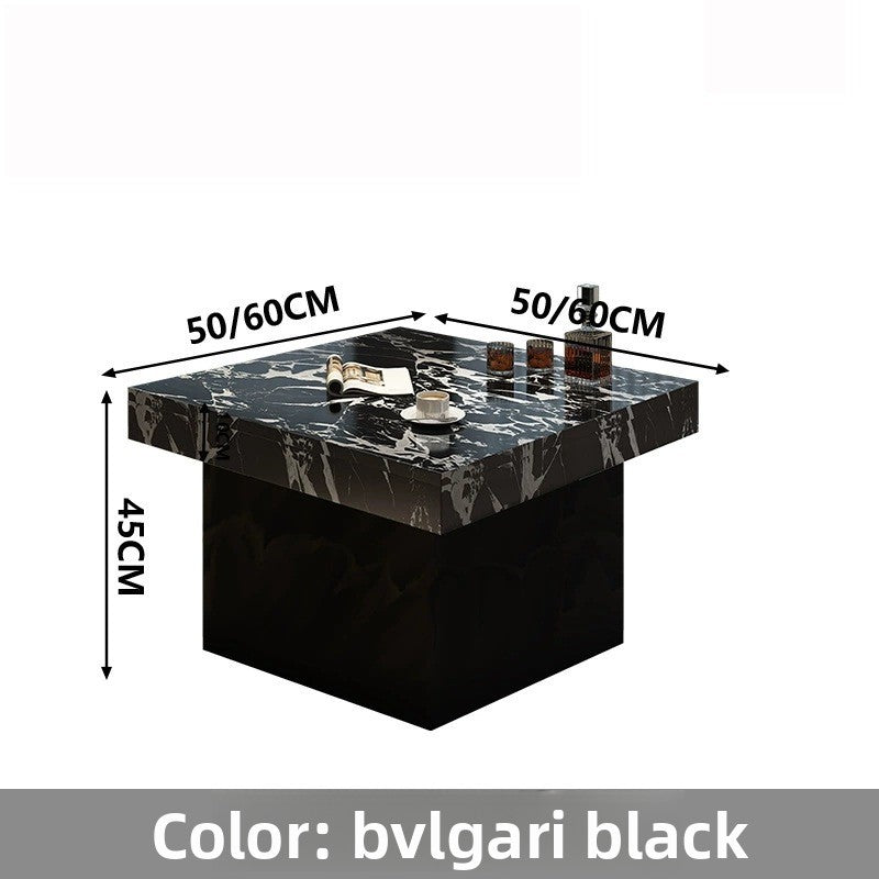 High and Low Combination Square High-End Coffee Table Modern Simple