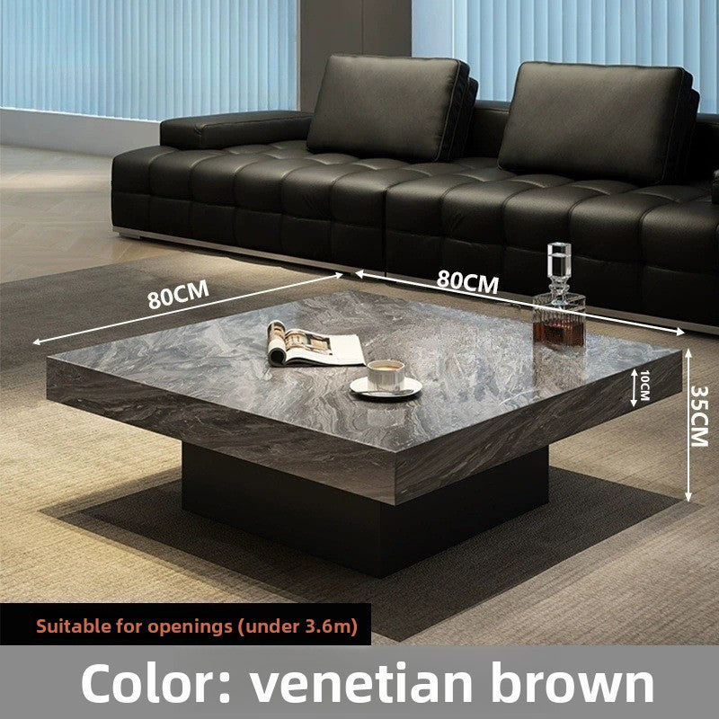 High and Low Combination Square High-End Coffee Table Modern Simple